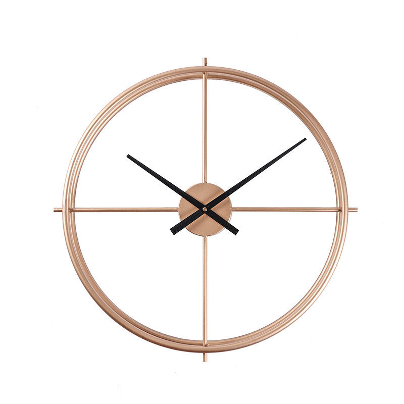 Massive 50 cm Wanduhr im minimalistischen nordischen Stil. Stilles Uhrwerk ideal für Wohnzimmer, Büro oder Essbereich.