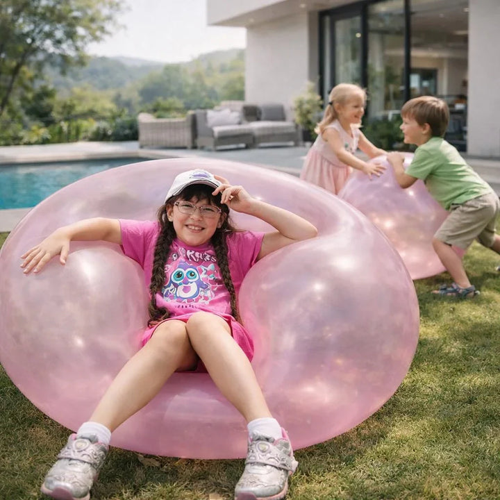 TPR Gummiball, XXL und aufblasbar, reißfest & robust für Kinder Outdoor-Spiel und Familienspaß.