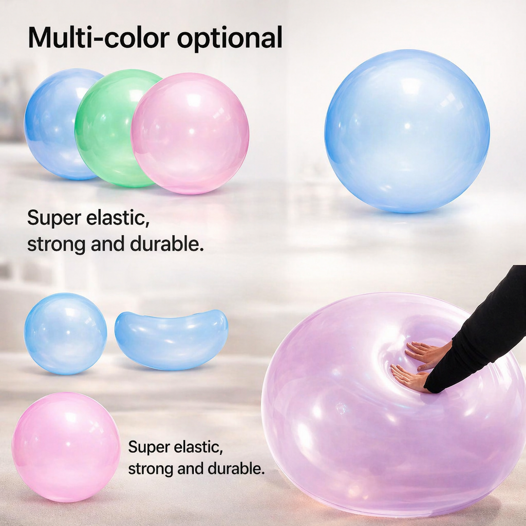 Kinder XXL Gummiball, aufblasbar & reißfest; ideal als Outdoor-Spielball für Familienspaß im Garten.