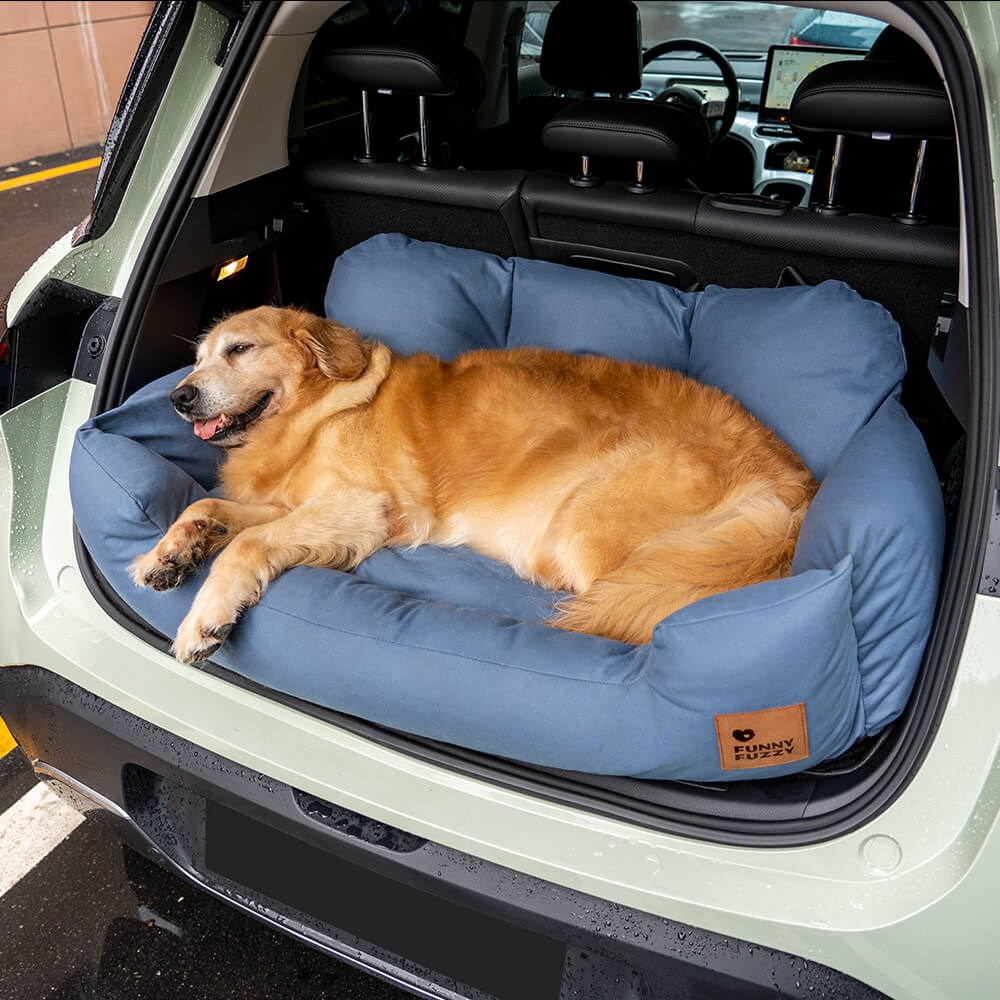 Innovativer Hundeautositz mit extra Polsterung & Befestigungsgurten. Für sichere Hundereisen.