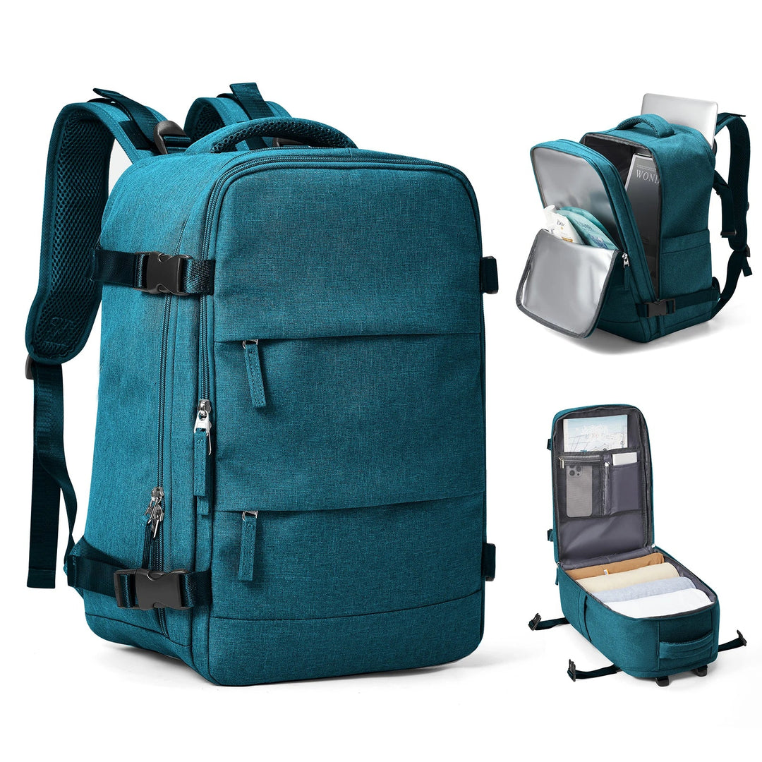 Innenansicht des Rucksacks mit mehreren Organisationsfächern für Übersicht & schnellen Zugriff.