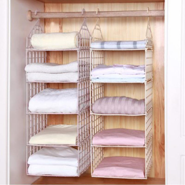Ordnungssystem für den Kleiderschrank: Hänge-Organizer maximiert den Platz effektiv.