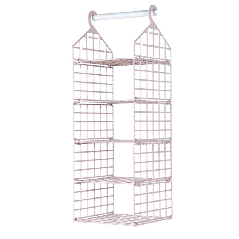 Platzschaffender Stoff-Schrankorganizer: Ideal für Kleidung, Taschen und andere Accessoires zum Aufhängen.