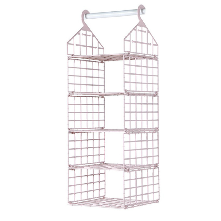 Platzschaffender Stoff-Schrankorganizer: Ideal für Kleidung, Taschen und andere Accessoires zum Aufhängen.