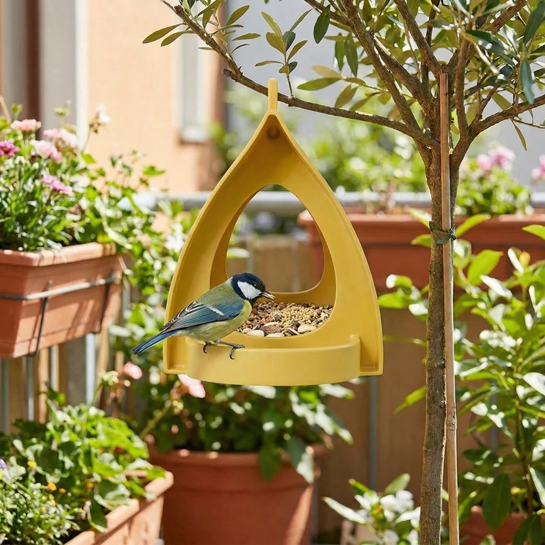 Vogel-Futterhaus zum Aufhängen, Outdoor-Futterspender für Garten & Balkon, einfache Montage.
