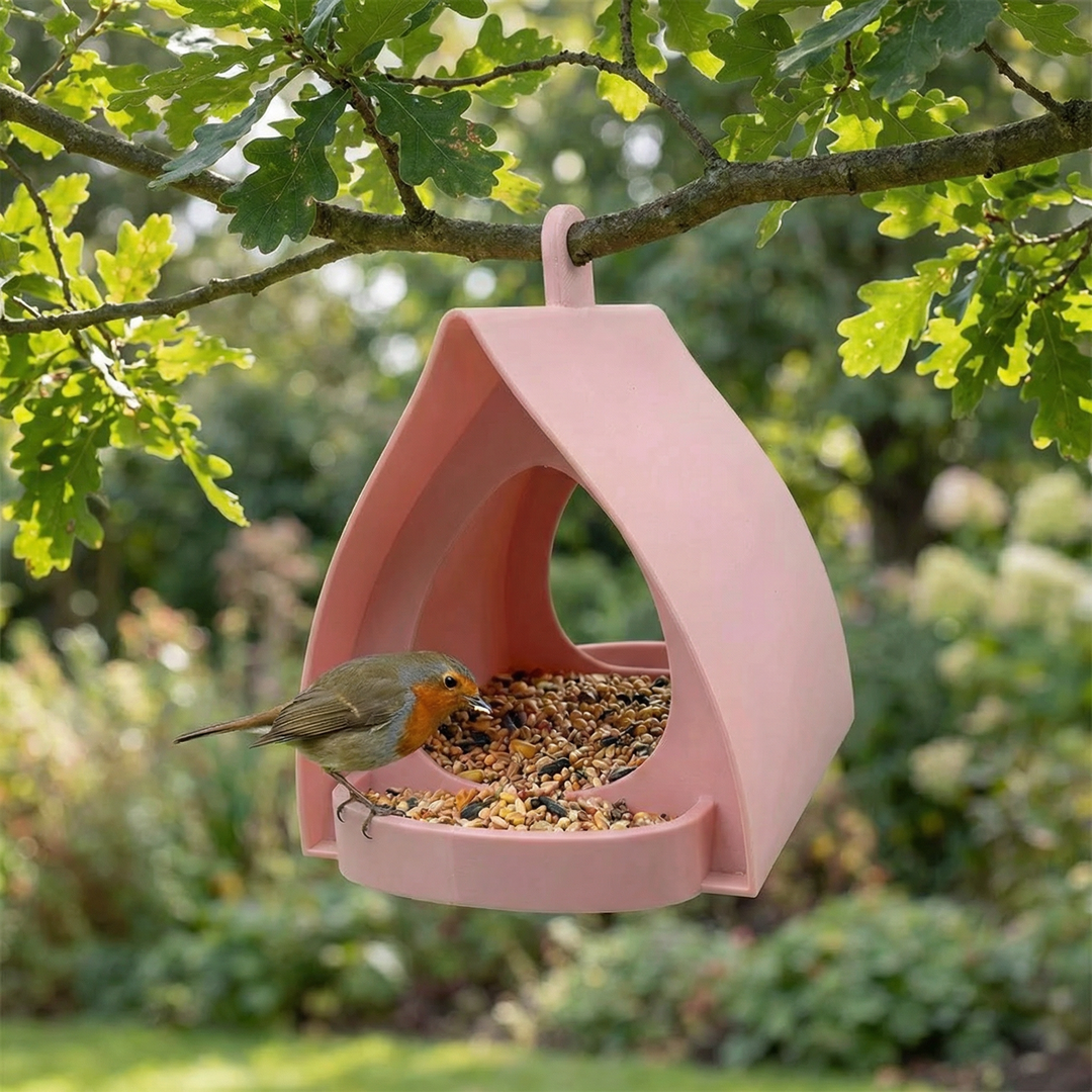 Futterspender hängend, ideal zur ganzjährigen Vogelfütterung im Garten oder auf dem Balkon.