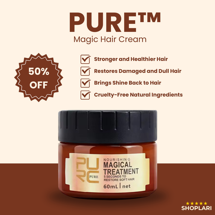 Haarcreme mit Arganöl für sofortigen Glanz, Anti-Frizz & Feuchtigkeit. Stärkt das Haar nachhaltig. 60ml Tube.