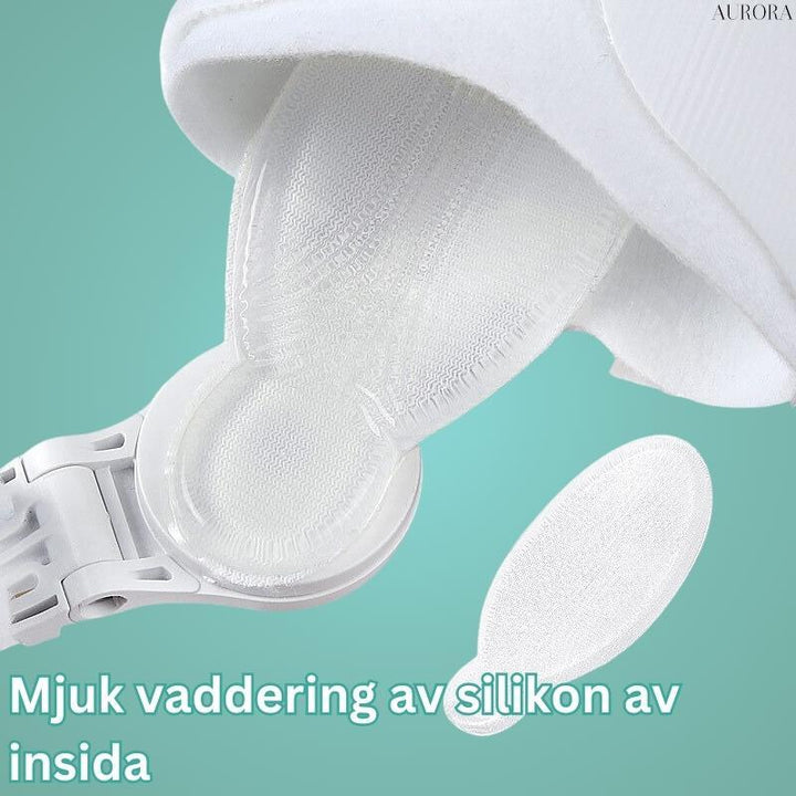Hallux Valgus Schiene hilft bei der Schmerzlinderung und fördert die Zehenstellung.