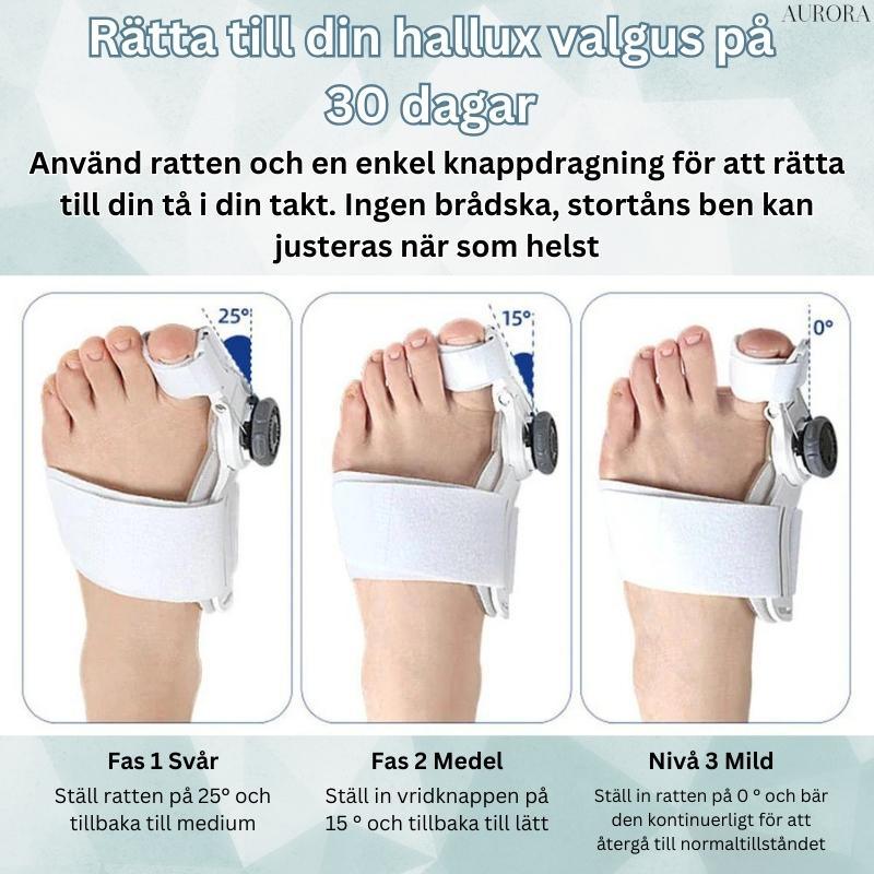 Flexible Zehenorthese für Hallux Valgus, fördert Fußgesundheit & Komfort.