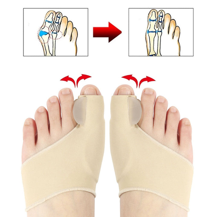 Hallux Valgus Korrektur Bandagen zur Linderung von Fußschmerzen. Orthopädische Zehenspreizer für Damen & Herren.
