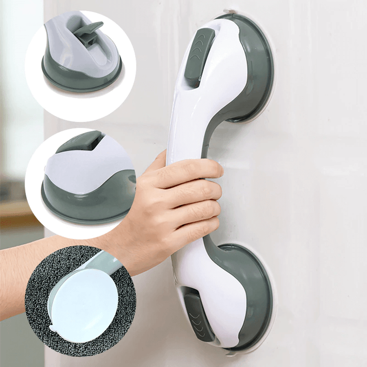 Ergonomischer Sicherheitsgriff für Bad & Dusche; mit leistungsstarkem Saugmechanismus, kein Bohren nötig.