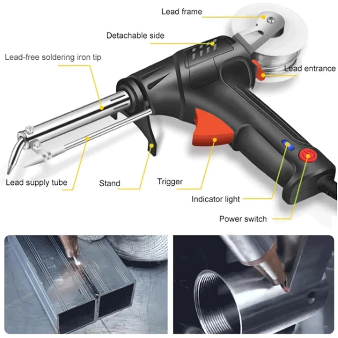 Kompaktes Hand-Schweißgerät für effizientes Schweißen & Schneiden von Metall; perfekt für Heimwerker & Werkstätten.