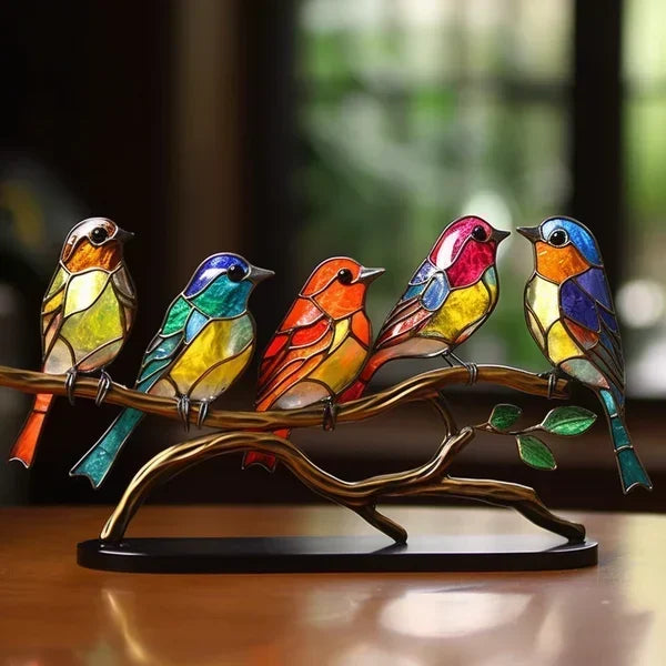 Exklusive Glasvögel, handgefertigt aus stilvollem Farbglas, als einzigartiges Wohnaccessoire und Geschenkidee.