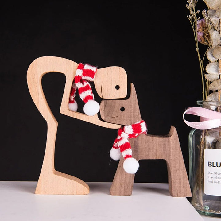 Tierliebhaber Geschenk: Eine handgefertigte Holzskulptur, authentische Tierfigur.