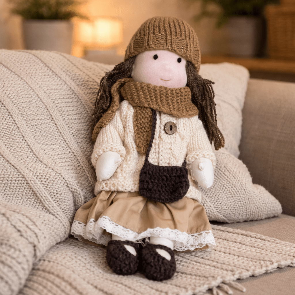 Förderung der Kreativität: Handgemachte Waldorfpuppe für fantasievolles Spielen.