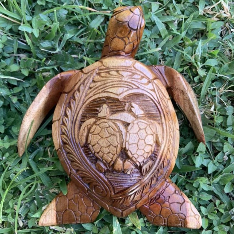 Beruhigendes Hawaii-Schildkröten-Harz Ornament, Symbol für Langlebigkeit & Glück im Heim.