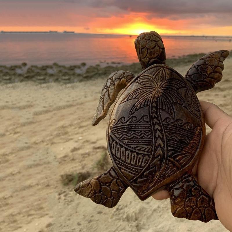 Exklusives Schildkröten-Harz-Ornament: perfekte Geschenkidee für Hawaii-Liebhaber & Sammler.
