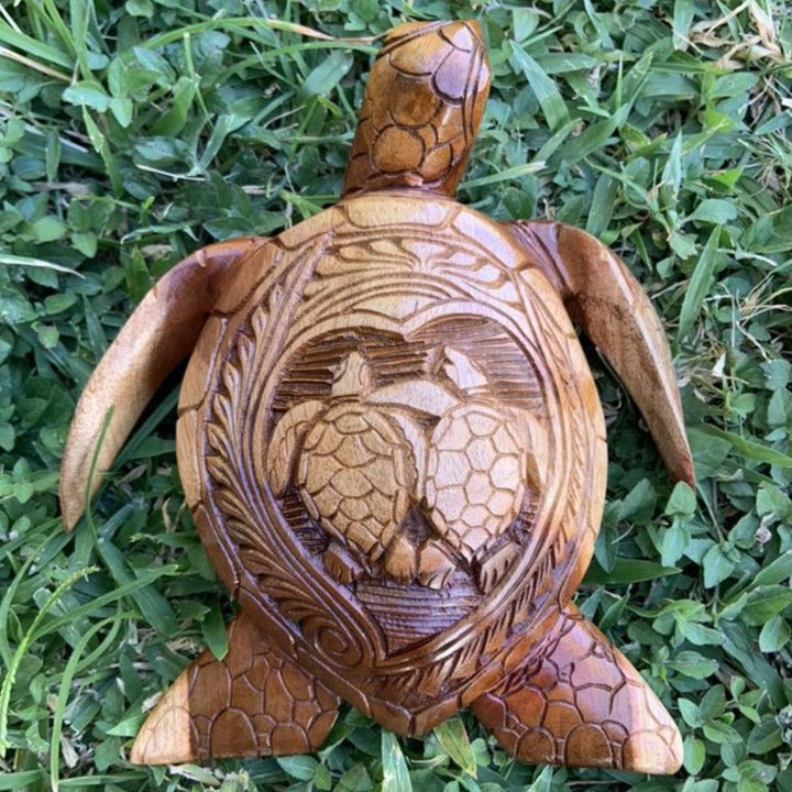 Vielseitiges Harz-Schildkröten-Ornament, perfekt als hawaiianische Dekoration oder spirituelles Geschenk.