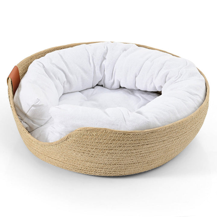 Design-Katzenkorb LuxeSnooze: Handgefertigt, luxuriös und waschbar. Der perfekte Schlafplatz für Ihre Katze.