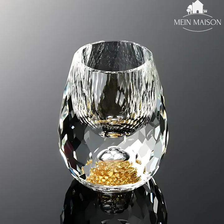 Edles, handgeschliffenes Kristall-Schnapsglas GemChisel, perfektes Shotglas für besondere Anlässe.