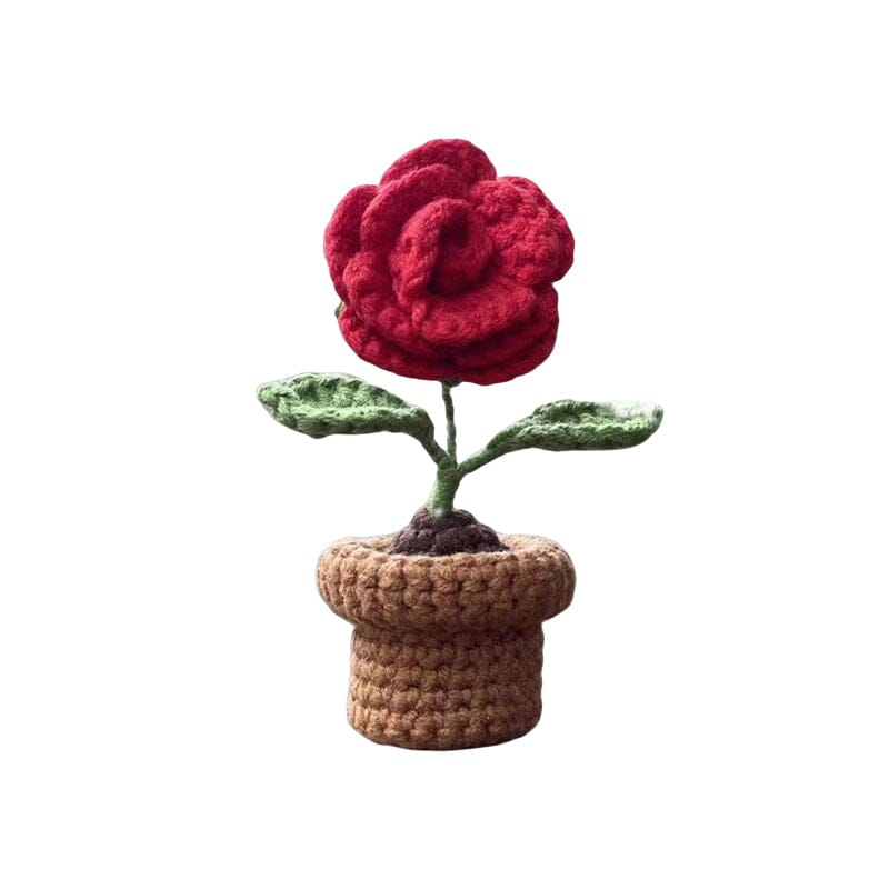 Nahaufnahme: filigran gefertigte Handarbeitsblume aus Baumwolle; unvergängliche Deko.