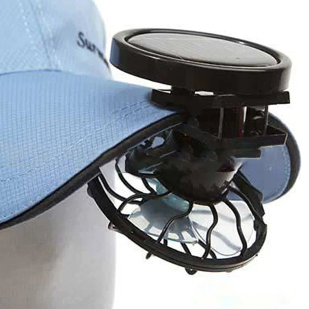 Handsfree Solar-Klemmventilator für Outdoor, Sport, Reise; effiziente Kühlung mit Sonnenenergie.
