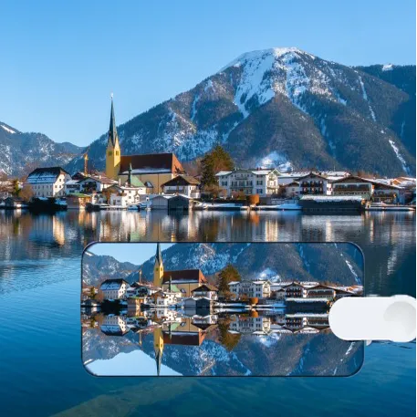 Smartphone-Spiegelobjektiv: Erstellen Sie perfekte symmetrische Fotos und visuelle Effekte