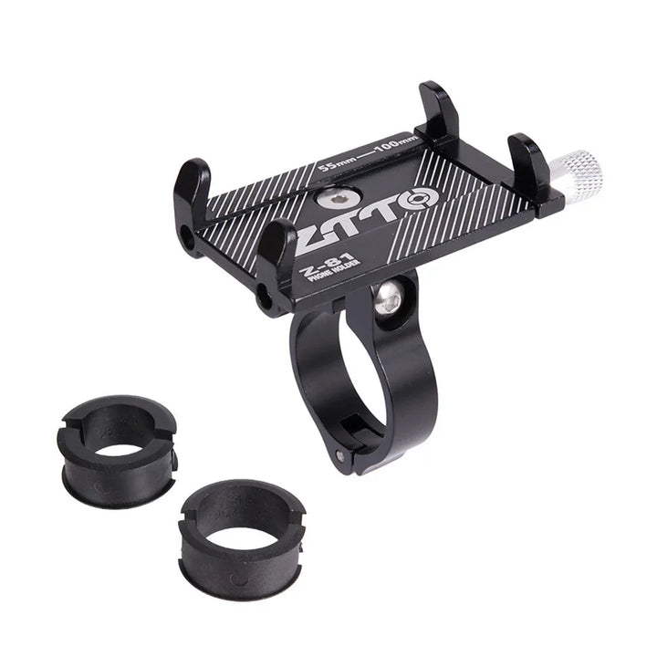 Outdoor Handyhalterung für Fahrrad & Motorrad. Stoßfeste Aluminium Lenkerhalterung, 360° drehbar für Navigation.