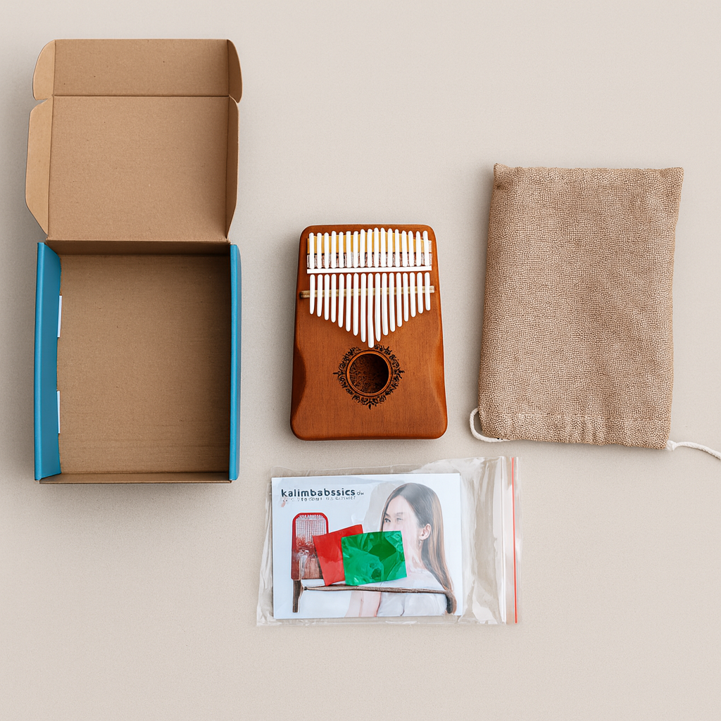17 Tasten Mahagoni Kalimba, perfekt für Anfänger; entspannendes Daumenklavier & Musikinstrument; tolles Geschenk.