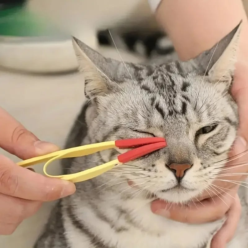 Vielseitiger Haustier Augenkamm für die tägliche Augen- und Fellpflege von kleinen Hunden & Katzen.