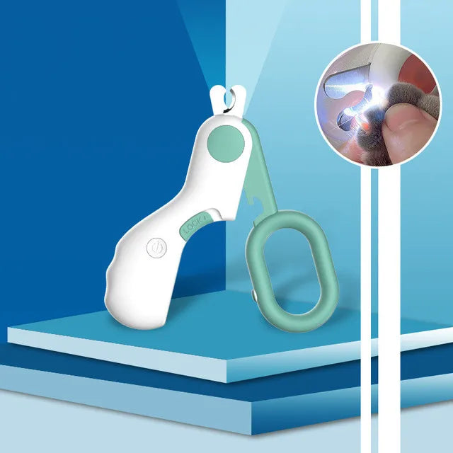 Haustier Nageltrimmer mit LED-Licht für sichere und präzise Hundenagel- & Katzennagelpflege.