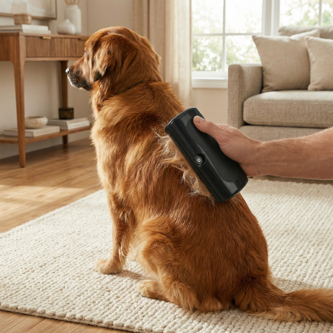 Haustier Unterfellbürste für effektive Fellpflege. Entfernt lose Haare bei Hunden & Katzen mit ergonomischem Griff.