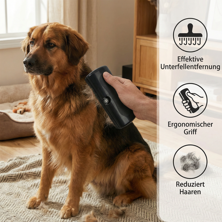 Effektiver Haarentferner für Hunde & Katzen. Diese Unterfellbürste löst Verfilzungen und pflegt das Fell optimal.