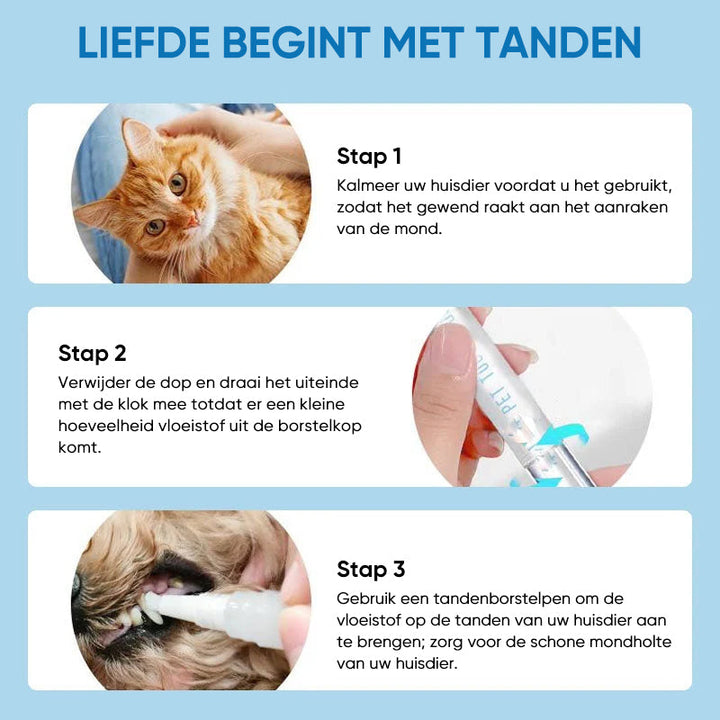 PetSmile Zahnbürstenstift; spezielle Formel für saubere Zähne & Zahnfleisch bei Hunden & Katzen. Mundhygiene.