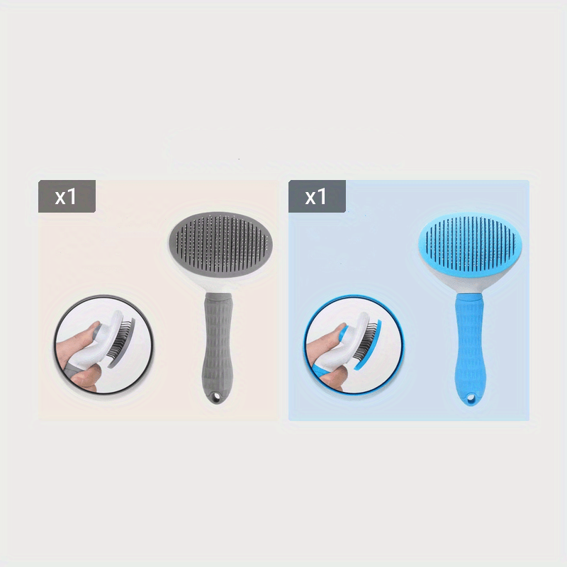 Vielseitige FurFree Comb Haustierbürste, perfekt für die Fellpflege verschiedener Hunde- & Katzenrassen.