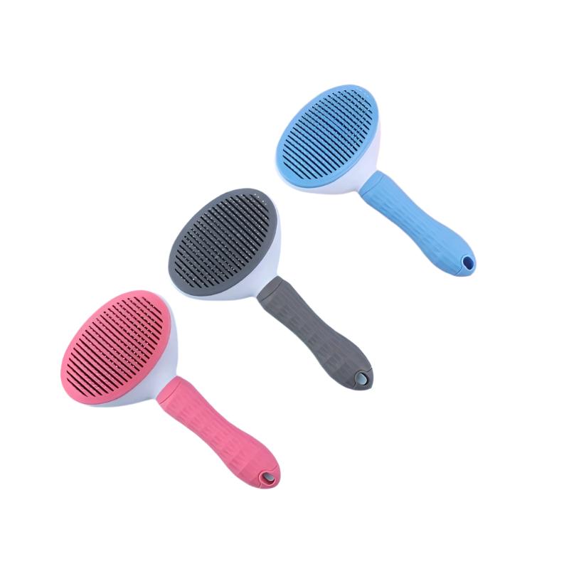 Ergonomische Haustierbürste FurFree Comb für komfortable Fellpflege bei Hunden und Katzen.