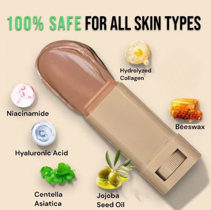 HautGlanz Glow-Ton Balsam, Serum-Textur. Feuchtigkeitsspendende Foundation für natürlichen Glow.