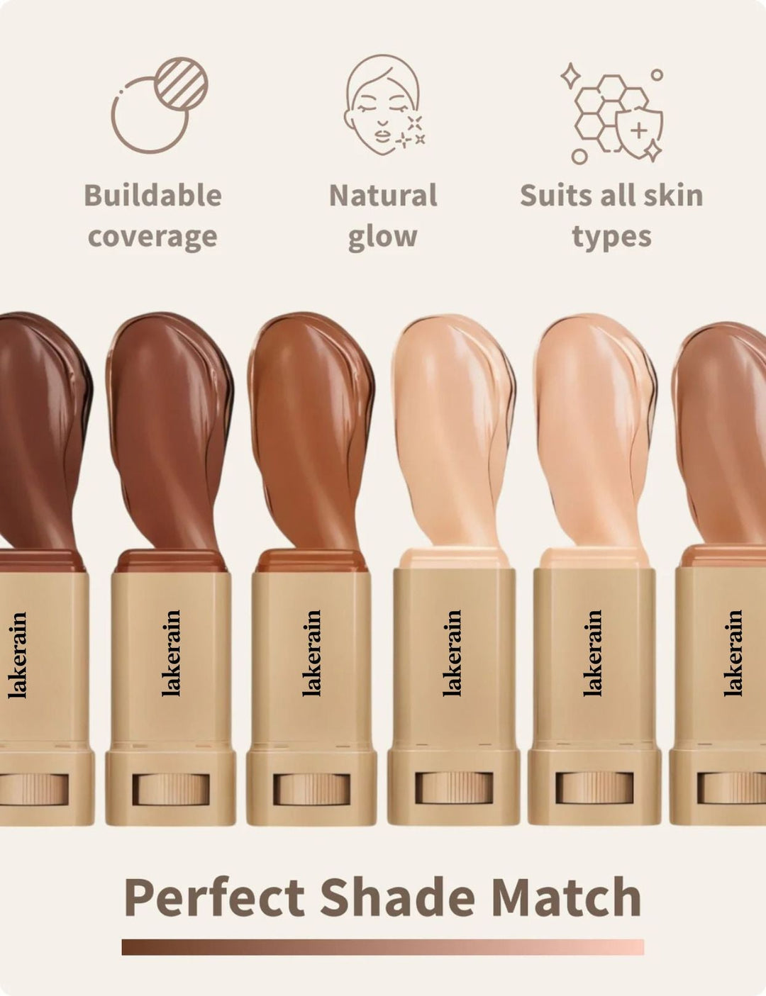 Frau trägt HautGlanz Glow-Ton Balsam auf. Leichte, feuchtigkeitsspendende Make-up Foundation.