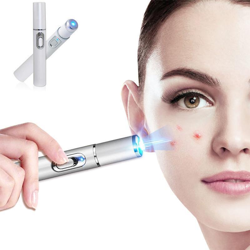 Hautpflegegerät Laser-Stift mit Blaulicht zur Akne- & Besenreiser-Behandlung. Für reine, straffe Haut.
