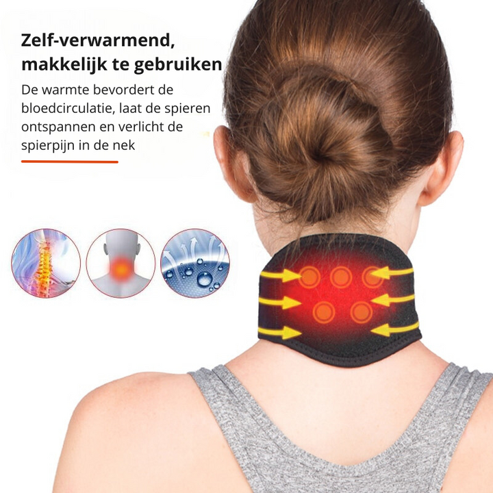 Nackenstütze mit Turmalin & Magnetfeldtherapie zur Wärmeerzeugung gegen Nackenschmerzen.