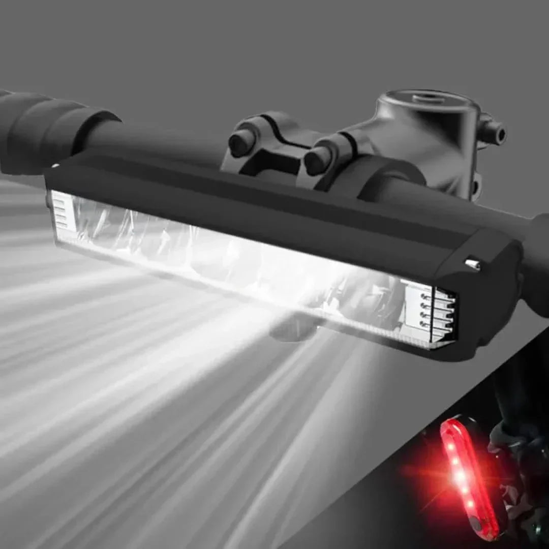 Leistungsstarkes Fahrradfrontlicht mit 1400 Lumen, wasserdicht und USB-wiederaufladbar für optimale Sicht.