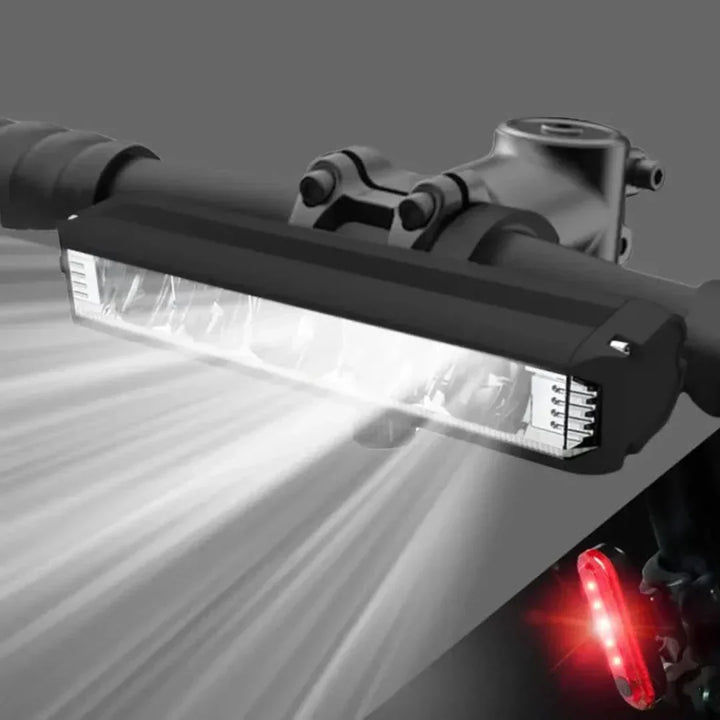 Leistungsstarkes Fahrradfrontlicht mit 1400 Lumen, wasserdicht und USB-wiederaufladbar für optimale Sicht.