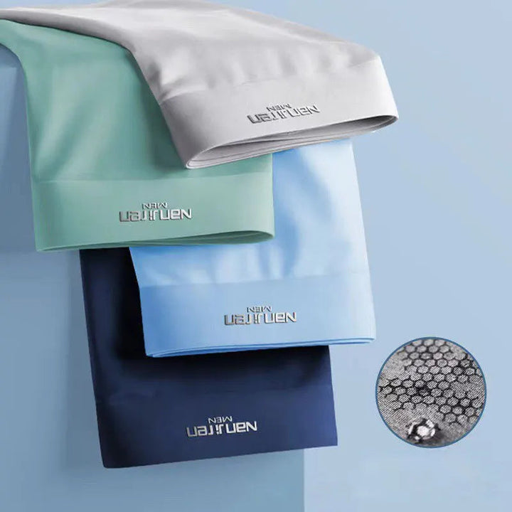 Kühlende Herren Boxershorts für Männer: Hygienisches 4er-Pack Unterwäsche, ideal für Alltag und Sport.