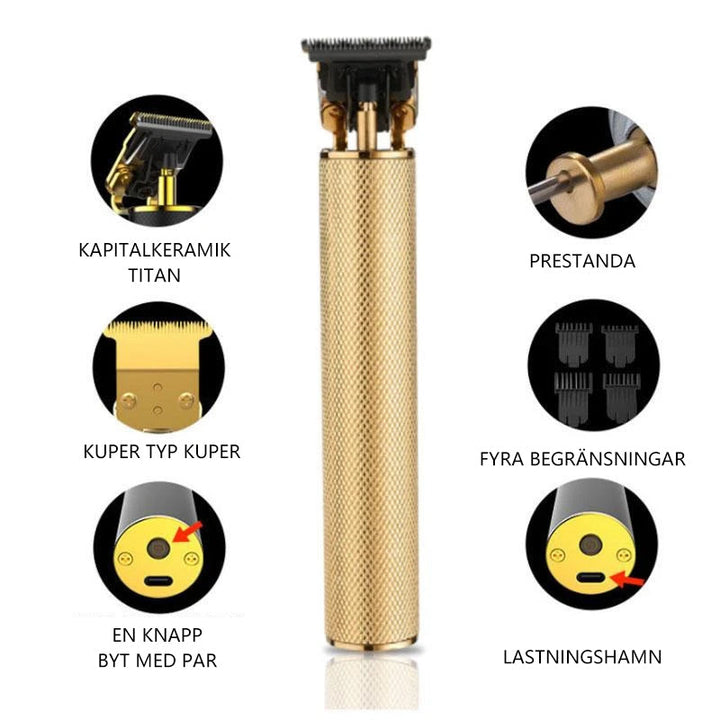 Bartpflege-Trimmer für Herren: Kabellos, präzise und einfach zu bedienen.