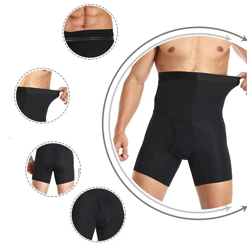 Männer Shapewear Shorts für mehr Selbstvertrauen, unsichtbar unter Hosen, mit effektiver Bauchkontrolle.
