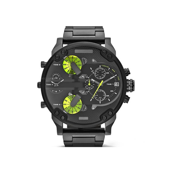 Herren Edelstahl Chronograph Quarzuhr, stilvoll & präzise, perfektes Accessoire für Männer.