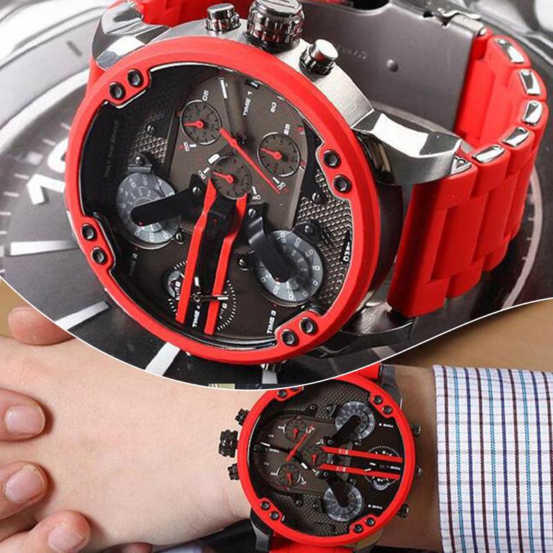 Detail des Edelstahlarmbands des Herren-Chronographen, hochwertig und angenehm zu tragen.
