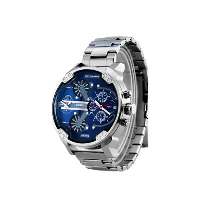 Stilvolle Herrenuhr mit Edelstahlgehäuse, Chronograph-Funktion und Quarzwerk, perfekt als Geschenk.