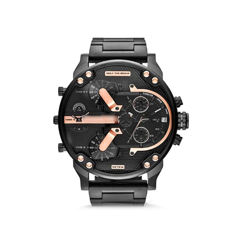 Klassische Herren-Quarzuhr aus Edelstahl, Chronograph mit Stoppfunktion, zuverlässig und zeitlos.