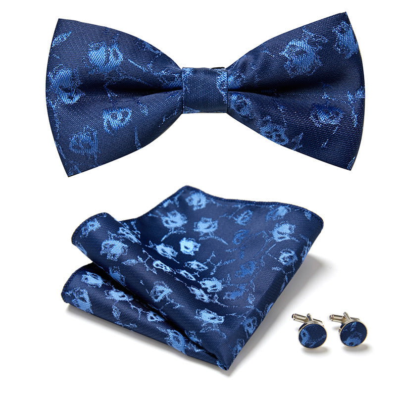 Trendiges Herren Fliegen-Set, floral, passend für elegante Business-Looks, Feiern & formelle Anzüge.